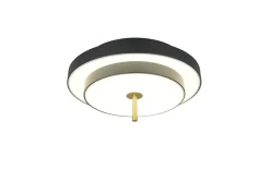 LED-Deckenleuchte Keaton, schwarz/gold, inkl. Switchdimmer