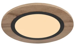 LED-Deckenleuchte Lea, holz/schwarz, 40 cm
