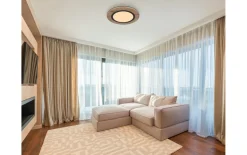LED-Deckenleuchte Lea, holz/schwarz, 40 cm
