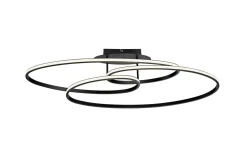 LED-Deckenleuchte Lumaca, schwarz
