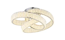 LED-Deckenleuchte Mucky, klar/chrom