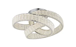 LED-Deckenleuchte Mucky, klar/chrom