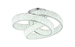 LED-Deckenleuchte Mucky, klar/chrom