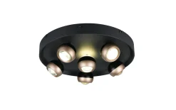 LED-Deckenleuchte Orbit, schwarz, 13,5 cm, inkl. Dimmfunktion