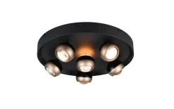 LED-Deckenleuchte Orbit, schwarz, 13,5 cm, inkl. Dimmfunktion
