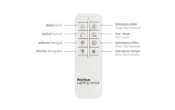 LED-Deckenleuchte Palma CCT mit Holzdekor, 82 x 50 cm