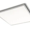 LED-Deckenleuchte Plain, weiß/silber, 42 cm