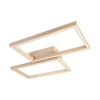 LED-Deckenleuchte Rowin, holz, 83 cm