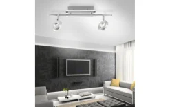 LED-Deckenleuchte Sileda, aluminium matt, 2-flammig, 55 cm
