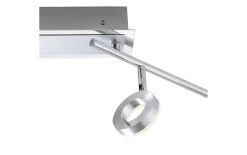 LED-Deckenleuchte Sileda, aluminium matt, 4-flammig, 94 cm