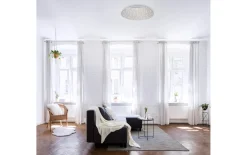 LED-Deckenleuchte Sparkle, stahlfarbig, 48 cm
