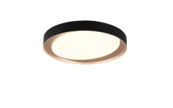 LED-Deckenleuchte Zeta, schwarz/gold, 48,5 cm