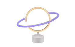 LED-Deko-Tischleuchte Planet, weiß, 24,5 cm