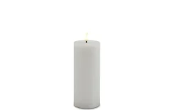 LED-Echtwachskerze, weiß, 17,5 cm
