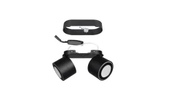 LED-Ein-/Aufbauspot Taurus, schwarz matt, 18 cm
