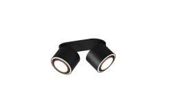 LED-Ein-/Aufbauspot Taurus, schwarz matt, 18 cm