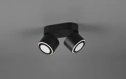LED-Ein-/Aufbauspot Taurus, schwarz matt, 18 cm