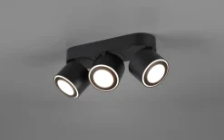 LED-Ein-/Aufbauspot Taurus, schwarz matt, 27 cm