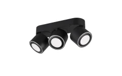 LED-Ein-/Aufbauspot Taurus, schwarz matt, 27 cm