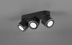 LED-Ein-/Aufbauspot Taurus, schwarz matt, 27 cm