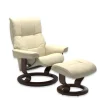 Leder Ruhesessel Mayfair (L), Paloma vanilla, Classic braun Gestell