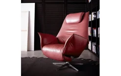 Leder Sessel Safira, rot