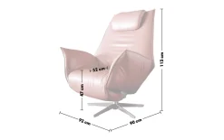 Leder Sessel Safira, rot