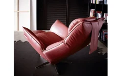Leder Sessel Safira, rot