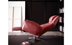 Leder Sessel Safira, rot