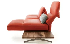 Leder Sofa Phoenix 2,5-sitzig, rot, inkl. Funktionen