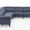 Leder Wohnlandschaft Tonga, blau
