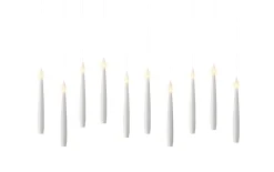 LED Kerzen, weiß, 10-teilig