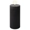 LED-Kerze, schwarze, 18 cm