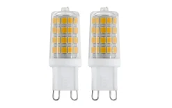 LED-Leuchtmittel 3 W/G9/320 lm, transparent, 2er Pack