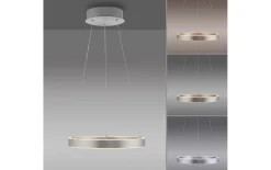LED-Pendelleuchte Anillo, stahl, inkl. CCT und Memoryfunktion