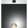 LED-Pendelleuchte Brena, cognac, 1-flammig, 22 cm, inkl. CCT Steuerung