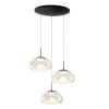 LED-Pendelleuchte Brena, cognac, 3-flammig, 35 cm, inkl. CCT Steuerung