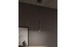 LED-Pendelleuchte Calina, schwarz, 150 cm, inkl. Funkfernbedienung