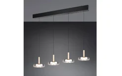 LED-Pendelleuchte Celeste, schwarz/chrom, inkl. Switch Dimmer