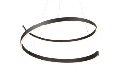 LED-Pendelleuchte Cinque Cinardi, schwarz, inkl. Dim to Warm Funktion