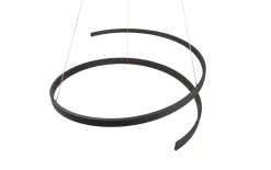 LED-Pendelleuchte Cinque Cinardi, schwarz, inkl. Dim to Warm Funktion