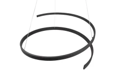 LED-Pendelleuchte Cinque Cinardi, schwarz, inkl. Dim to Warm Funktion