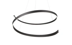 LED-Pendelleuchte Cinque Cinardi, schwarz, inkl. Dim to Warm Funktion
