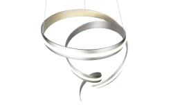 LED-Pendelleuchte Cinque Cisenna, nickelfarbig