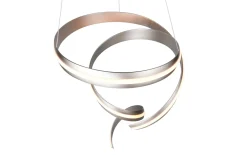 LED-Pendelleuchte Cinque Cisenna, nickelfarbig