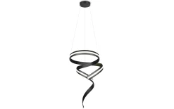 LED-Pendelleuchte Cinque Cisenna, schwarz