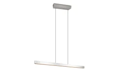 LED-Pendelleuchte Donegal, nickel, inkl. Fernbedienung