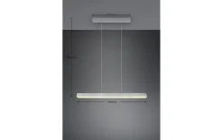 LED-Pendelleuchte DUOline in nickel matt, 90 cm