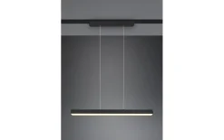 LED-Pendelleuchte DUOline in schwarz matt, 90 cm