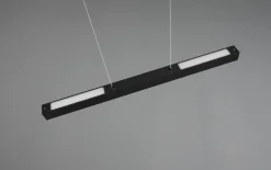 LED-Pendelleuchte DUOline in schwarz matt, 90 cm